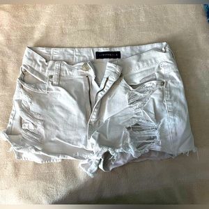 Aeropostale white jean shorts!